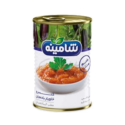 کنسرو خاویار بادمجان 350گرمی شامینه