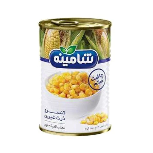 کنسرو ذرت شیرین 350گرمی شامینه