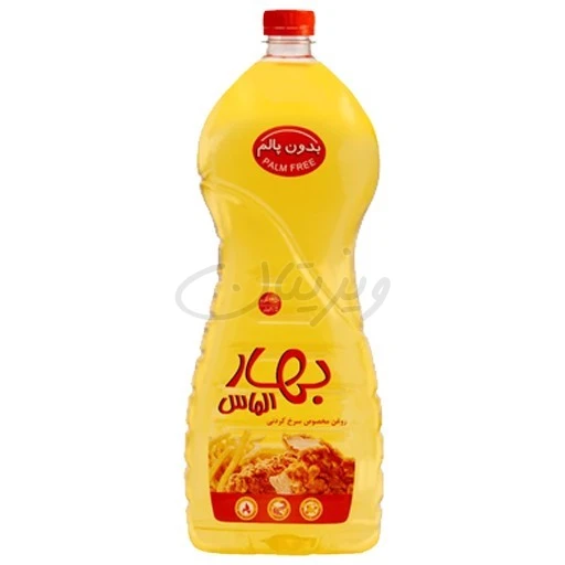 روغن سرخ کردنی شفاف 1350گرمی بهار الماس