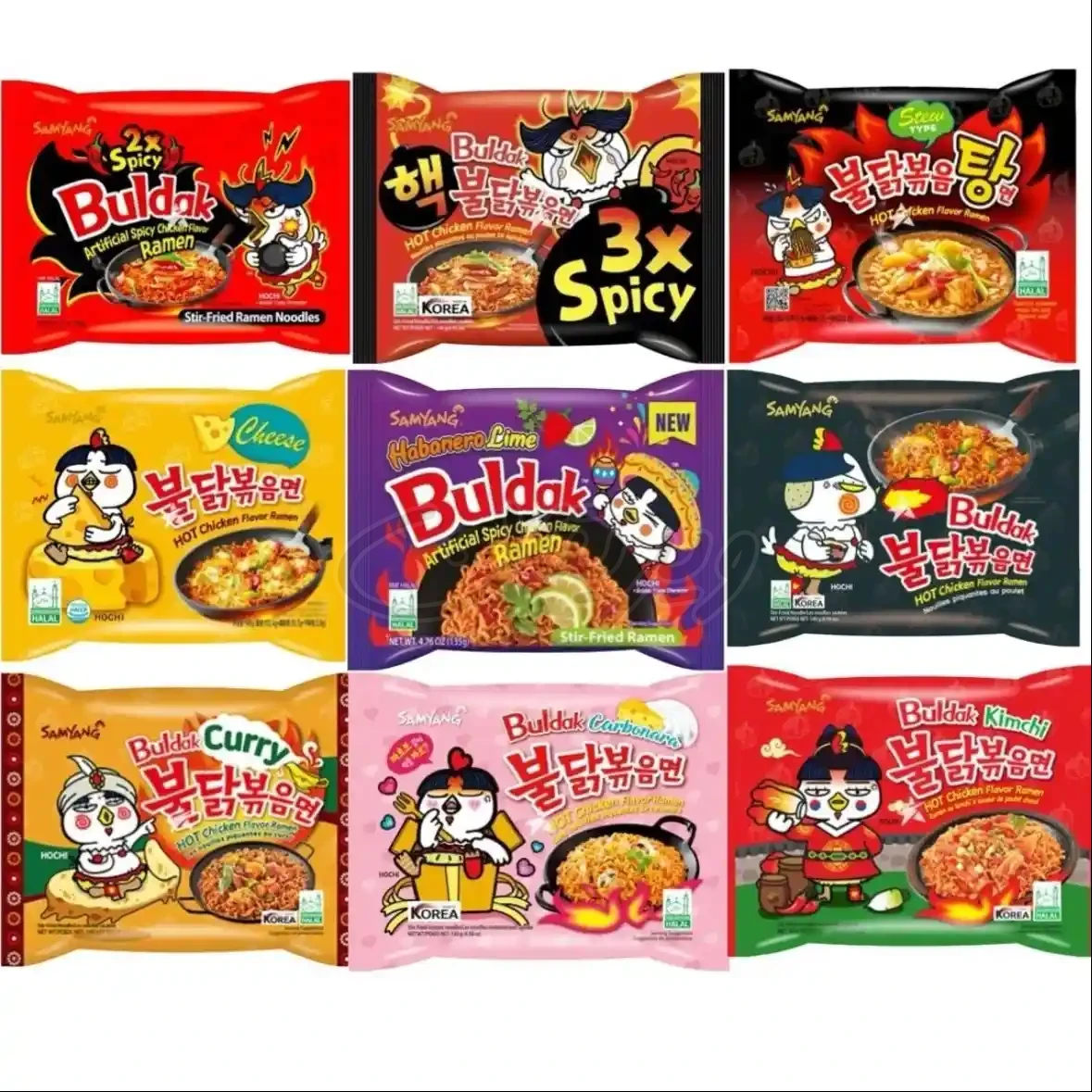 نودل پاکتی سامیانگ طعم جور 650گرمی samyang
