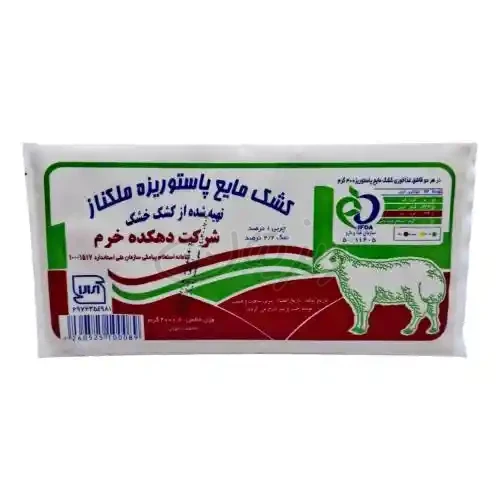 کشک پاکتی 200گرمی ملکناز دهکده خرم