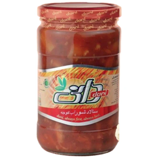 سالاد شور آبگوجه شیشه 700گرمی دانی
