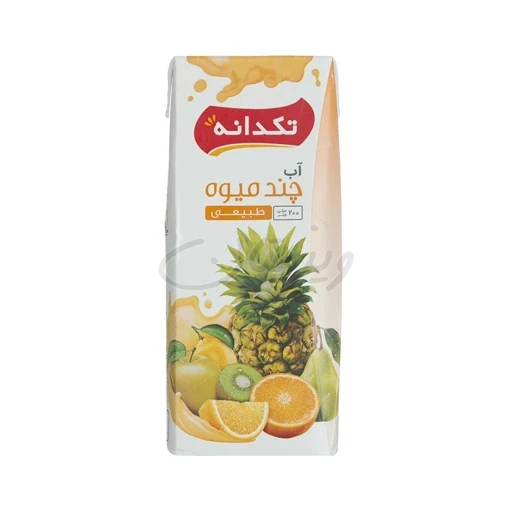 آبمیوه چندمیوه تتراپک 200میل تکدانه