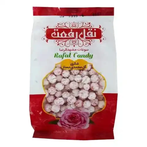 نقل گل محمدی شکری 400گرمی رفعت