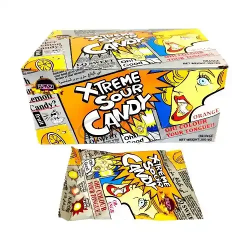 آبنبات فوق ترش پرتقالی پالازی palazi candy
