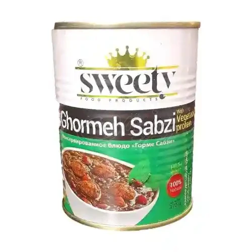 کنسرو قورمه سبزی 370گرمی سوییتی