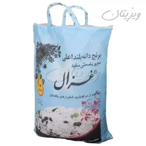 برنج پاکستانی سوپر باسماتی دانه بلند آبی غزال