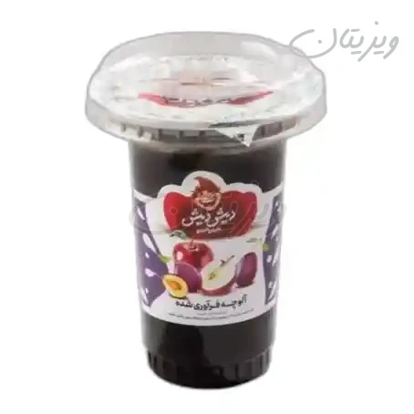 آلوچه لیوانی متوسط میکس(آلبالو-آلوچه-زردالو-آلوچه زرد) 135گرمی دیش دیش