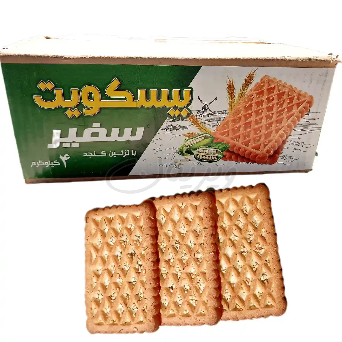 بیسکوییت شوید کنجد فله ۴کیلویی سفیر