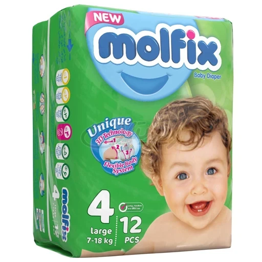 پوشک بچه سایز4(12عددی) مولفیکس
