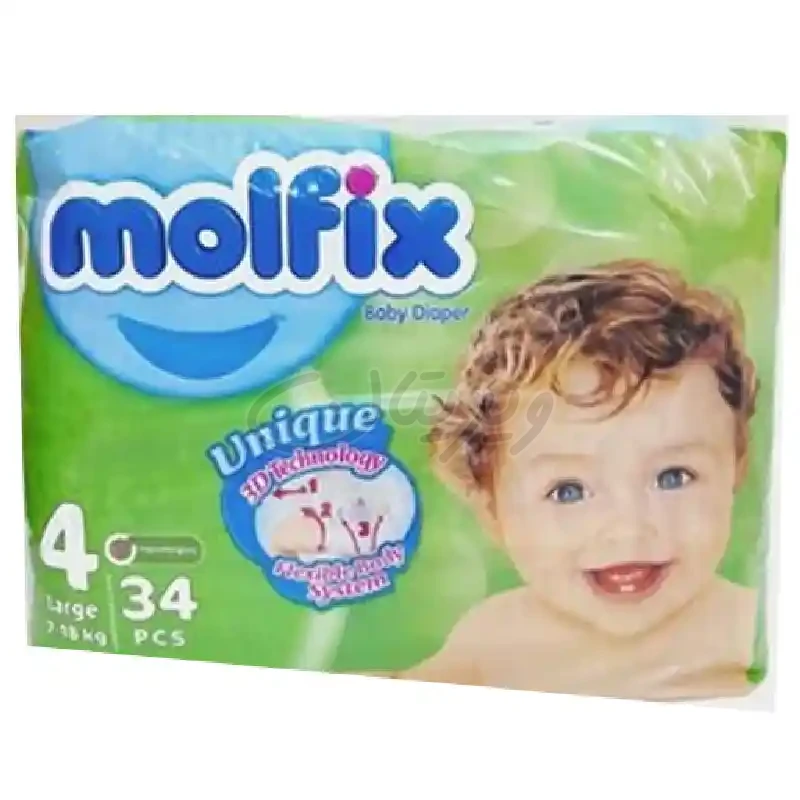پوشک بچه سایز4(34عددی) مولفیکس