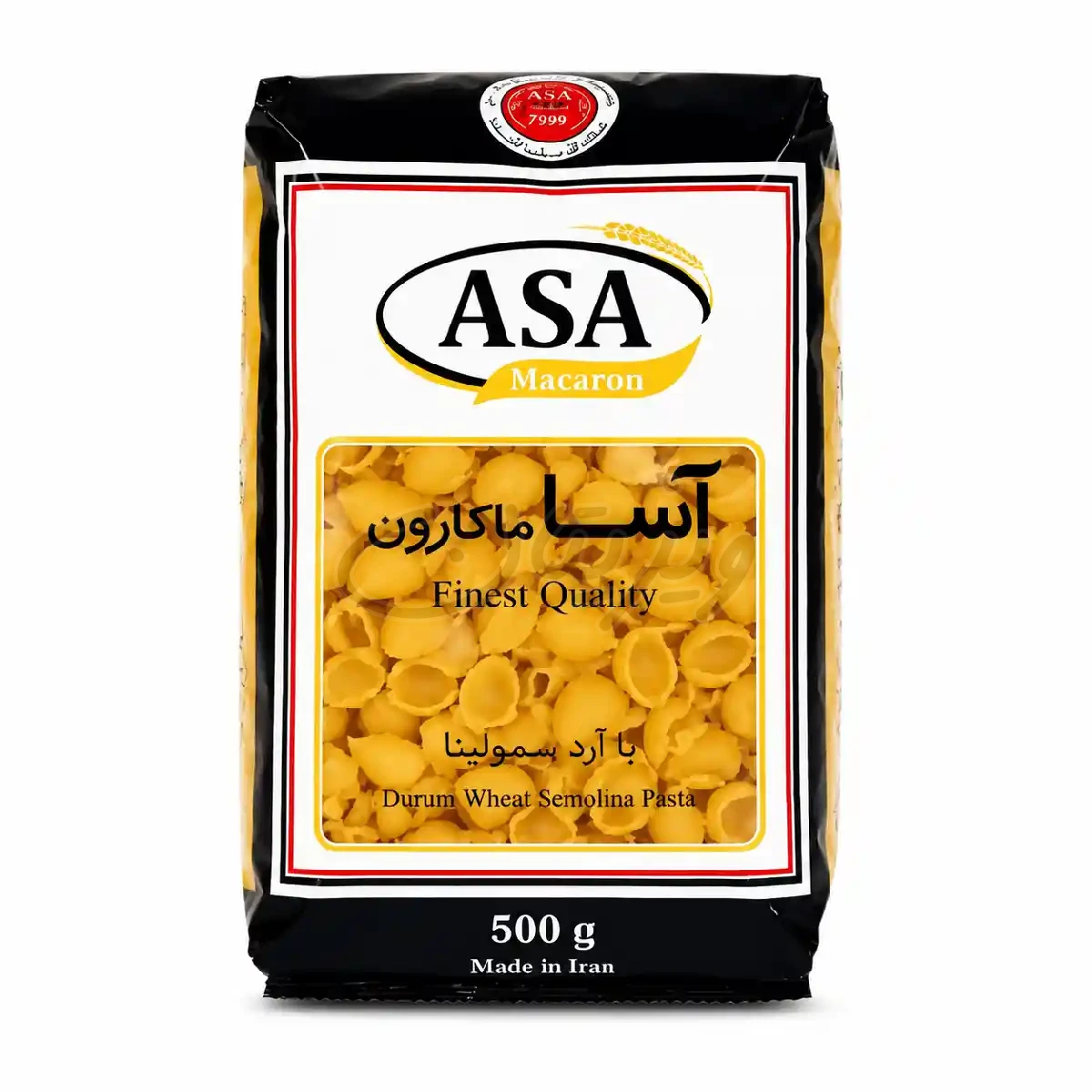 ماکارونی فرمی شلز 500گرمی آسا ماکارون
