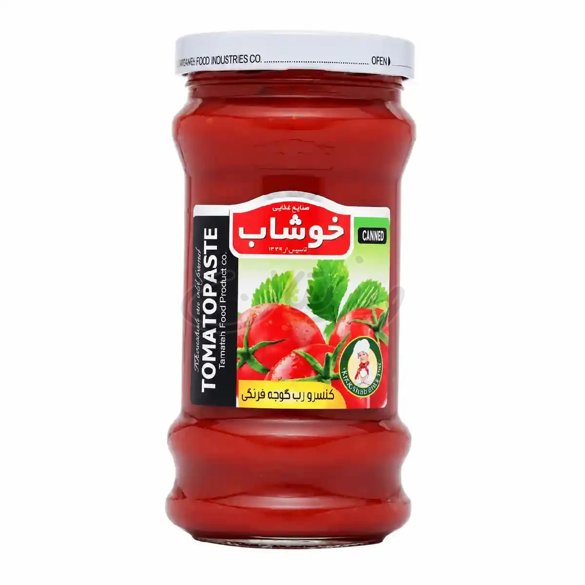 رب گوجه فرنگی شیشه ۶۰۰گرمی خوشاب