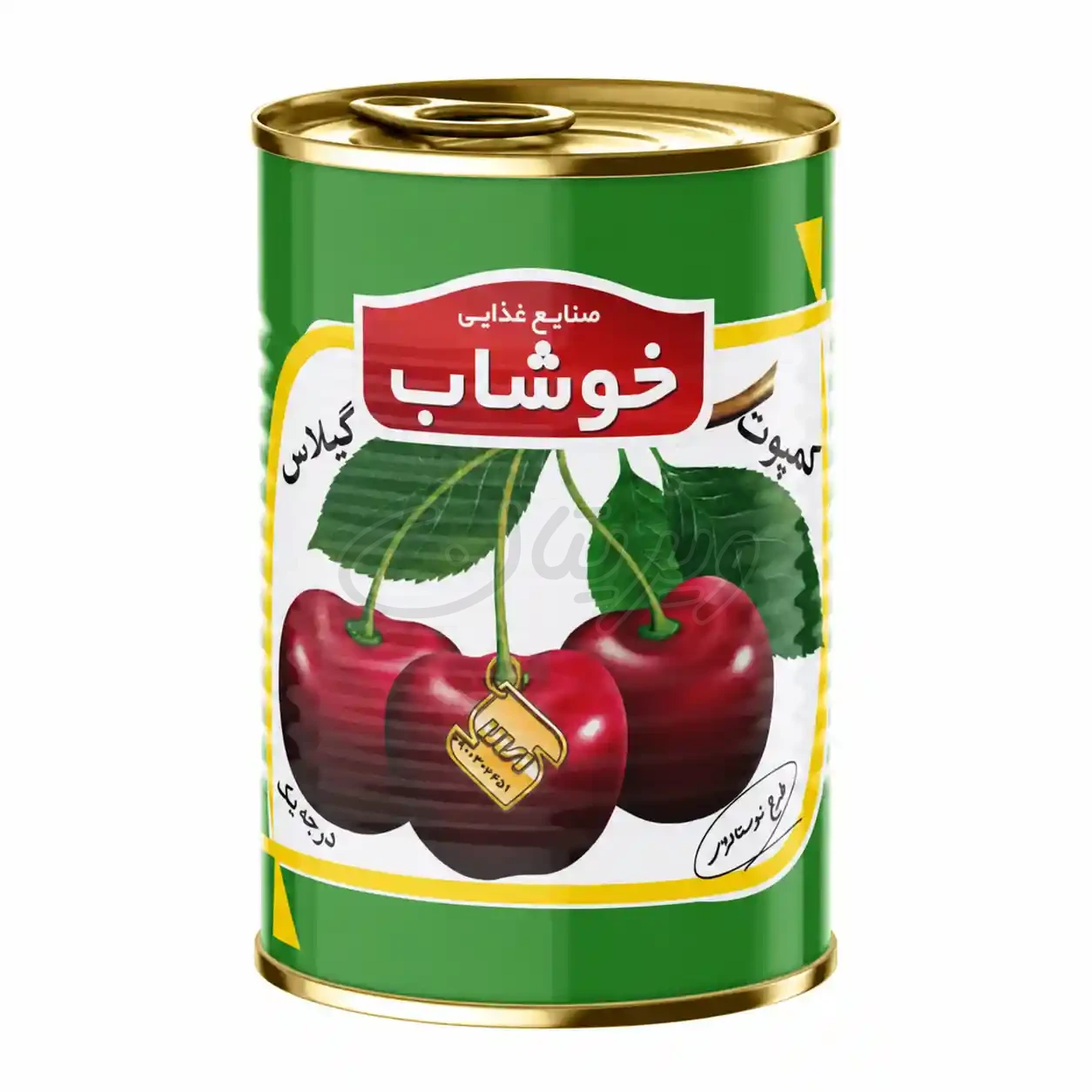 کمپوت گیلاس کلیددار ۳۵۰گرمی خوشاب