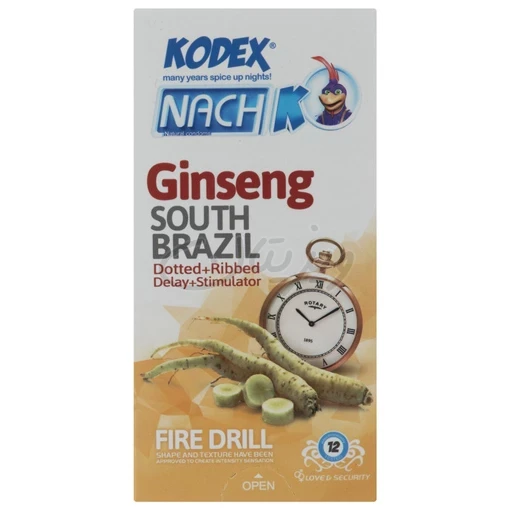 کاندوم مدل Ginseng(12عددی) ناچ کدکس