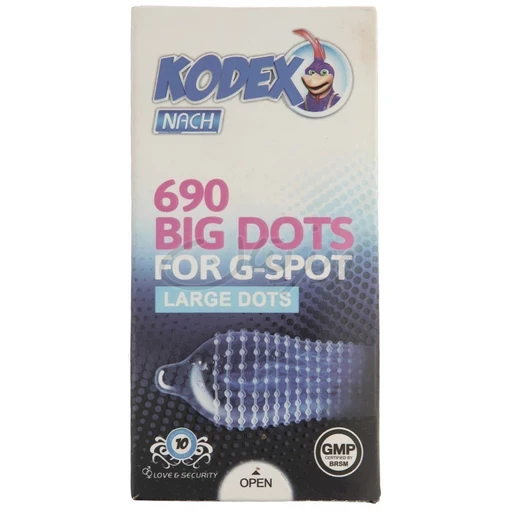 کاندوم مدل BIG DOTS(10عددی) ناچ کدکس