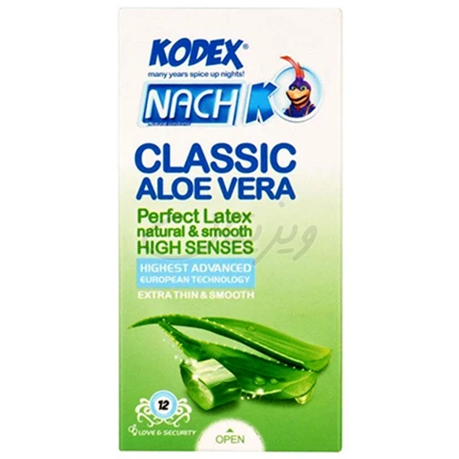 کاندوم مدل CLASSIC ALOE VERA(12عددی) ناچ کدکس