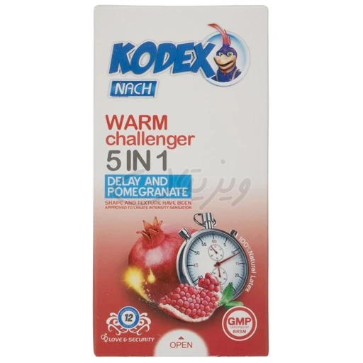 کاندوم مدل 1در5 warm challenger(12عددی) ناچ کدکس