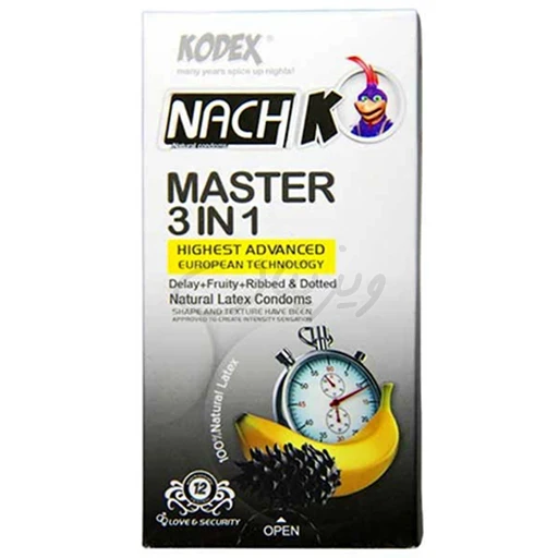 کاندوم مدل MASTER 3IN1(12عددی) ناچ کدکس
